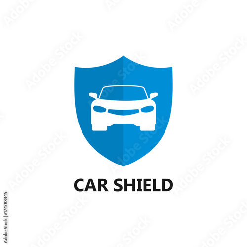 Car Shield Logo Template design