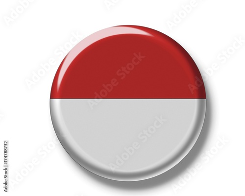 Free Download Button badge, flag of Monaco - GFXLoad
