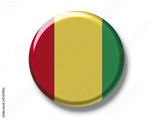 Free Download Button, flag of Guinea - GFXLoad