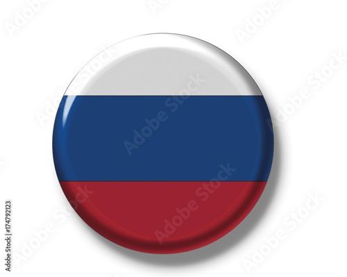 Button, flag of Russia
