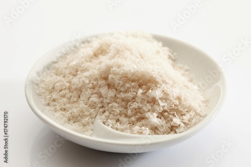 Murray River salt in a small porcelain bowl