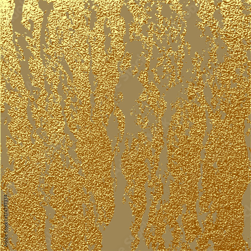 Gold grunge texture to create distressed effect. Patina scratch golden elements. Vintage abstract illustration.