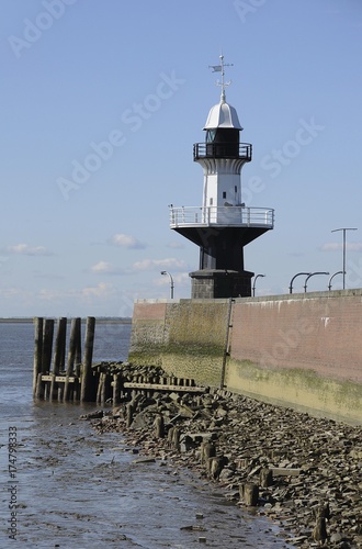 Brunsbuttel lighthouse, Schleswig-Holstein, Germany, Europe photo