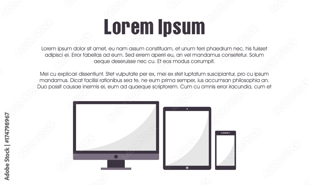 Template Set of All Screen Device Preview With White Screen for Website Preview, Landscape Banner, Landing Page in Trendy Flat Design Vector Illustration isolated in white background Template Set of All Screen Device Preview With White Screen for Website Preview, Landscape Banner, Landing Page in Trendy Flat Design Vector Illustration isolated in white background