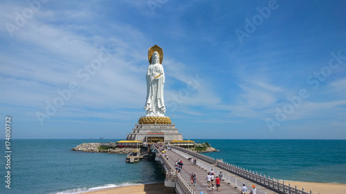 The statue of Guanyin in Hainan, China photo