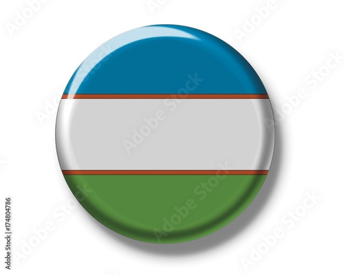 Free Download Button badge, flag, Uzbekistan, Asia - GFXLoad