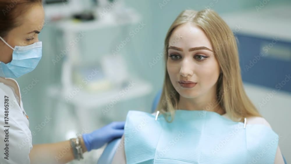 The patient before dental treating in dentistry The patient before dental treating in dentistry