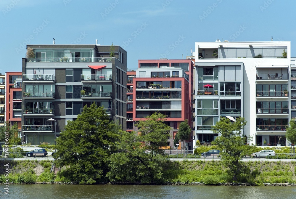 Westhafen, Frankfurt, Hesse, Germany, Europe Westhafen, Frankfurt, Hesse, Germany, Europe