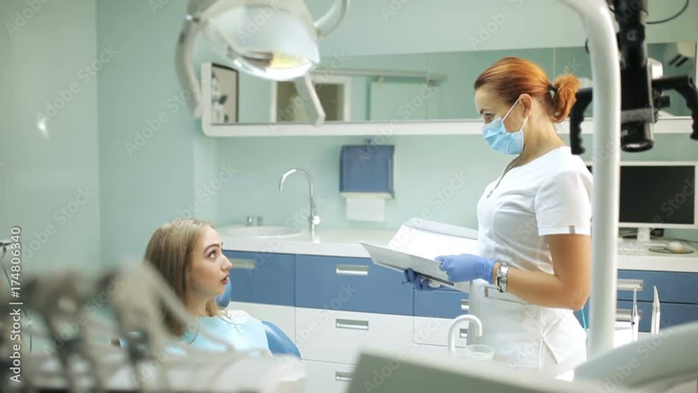 The patient before dental treating in dentistry The patient before dental treating in dentistry