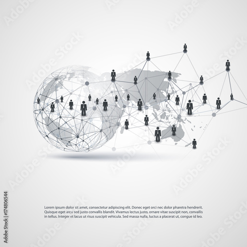 Networks - Business Connections - Social Media Concept Design