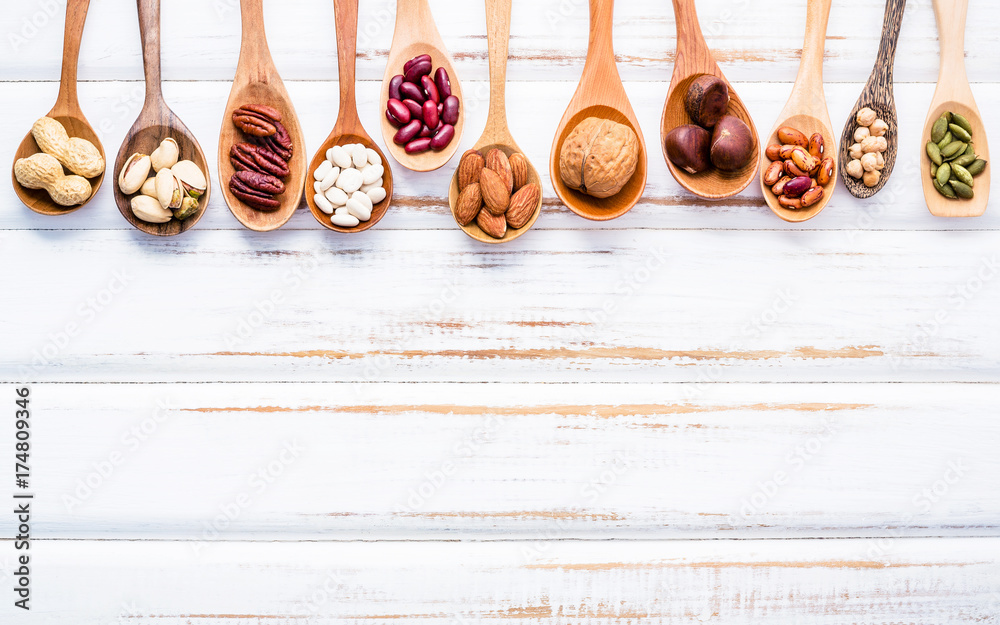 Selection food sources of omega 3 and unsaturated fats. Superfood high