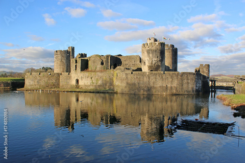 Caerphilly Castle  Wales