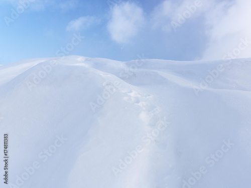 Snow dunes under blue sky, Ontario, Canada, North America © imageBROKER