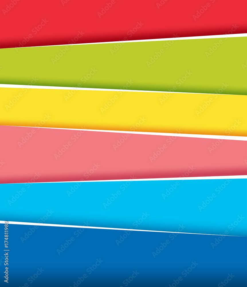Background design with rainbow banners Background design with rainbow banners
