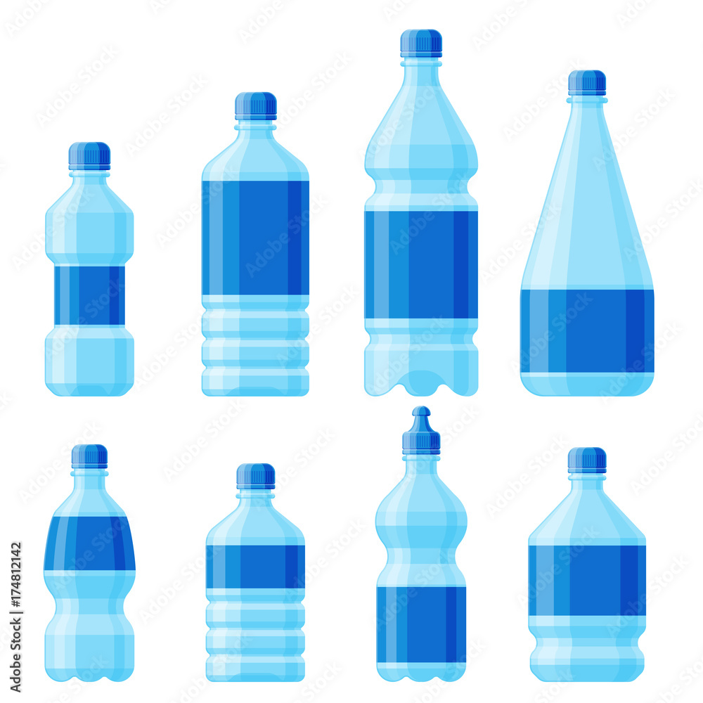 Water plastic bottle vector transparent mineral beverage blank refreshment nature blue clean liquid aqua fluid template illustration. Water plastic bottle vector transparent mineral beverage blank refreshment nature blue clean liquid aqua fluid template illustration.