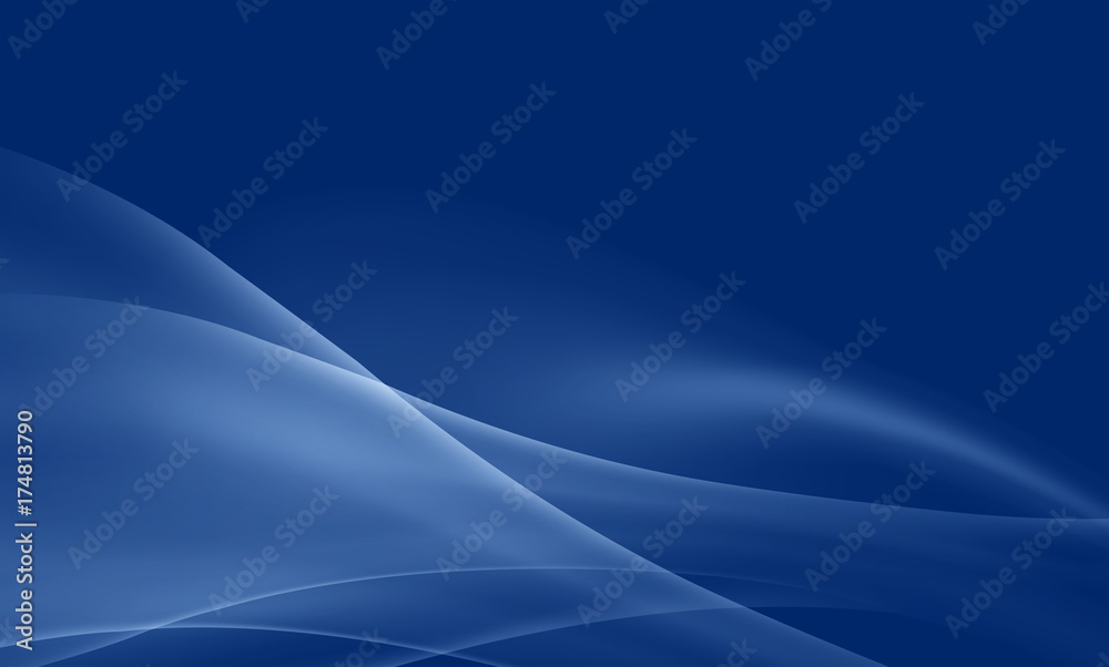 Naklejka premium Blue background with wavy lines
