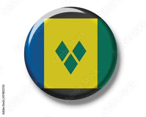 Free Download Button, flag of St. Vincent - GFXLoad