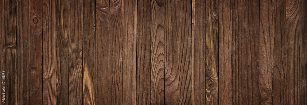 Obraz premium Natural Wood Texture, background wooden table or floor. panorama