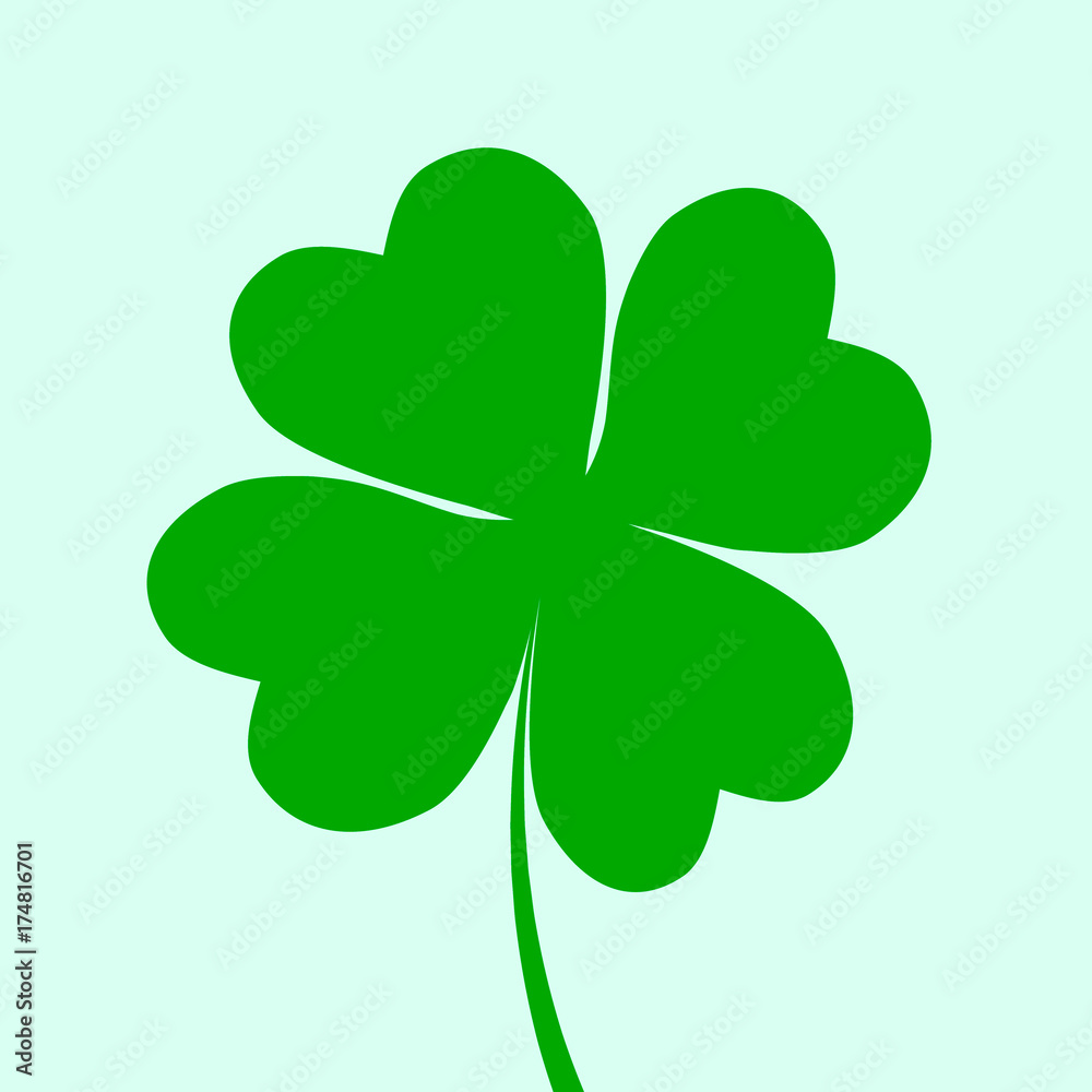 Irish holiday. Saint patricks day 4 leaves clover. Vector illustration . Irish holiday. Saint patricks day 4 leaves clover. Vector illustration .
