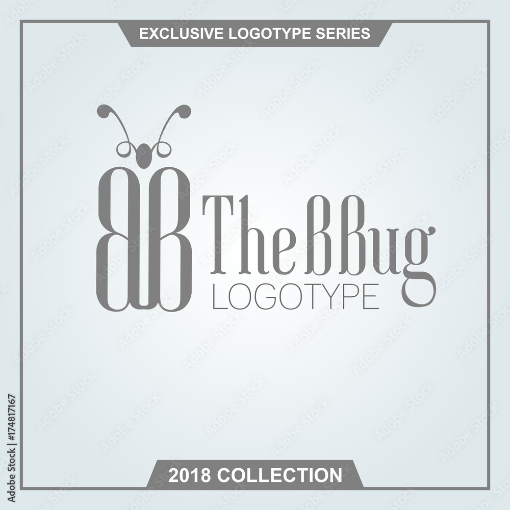 The bug logotype template