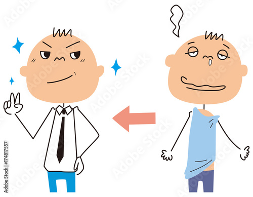 社会人になる男性