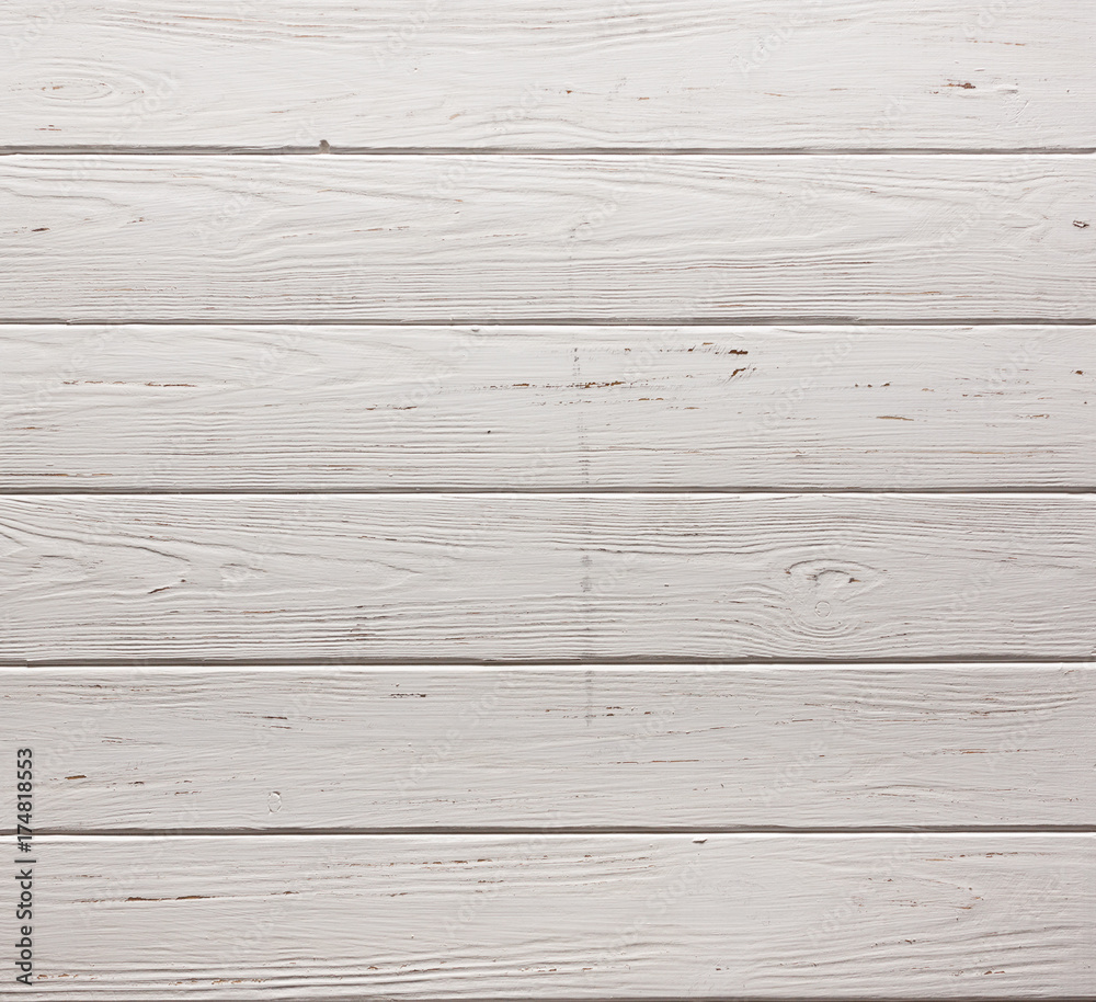 Obraz premium White Rustic Wooden Planks Wall Texture Background