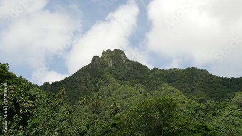Vulcanic mountain range landscape