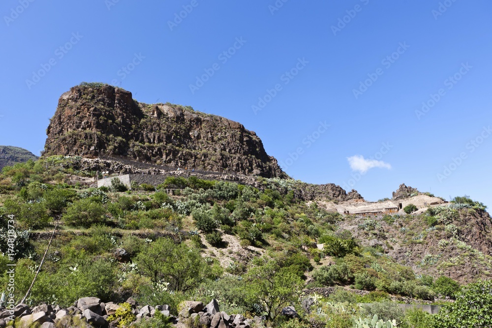 Mountains around Barranco de Guayadeque, Taidia region, Gran Canaria, Canary Islands, Spain, Europe