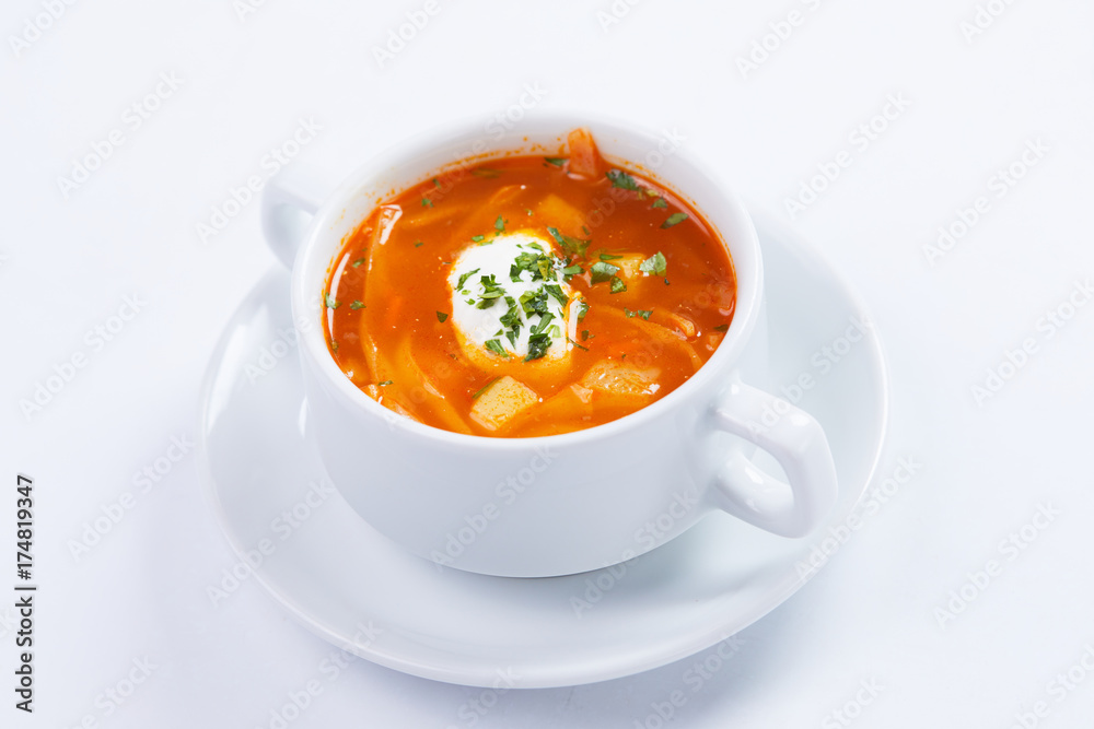 vegetable soup with sour cream vegetable soup with sour cream