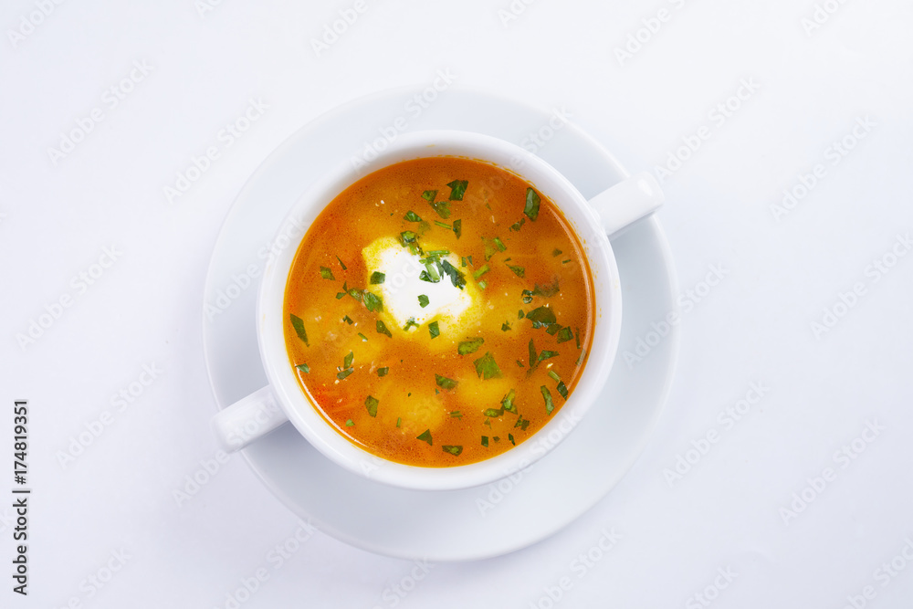 vegetable soup with sour cream vegetable soup with sour cream