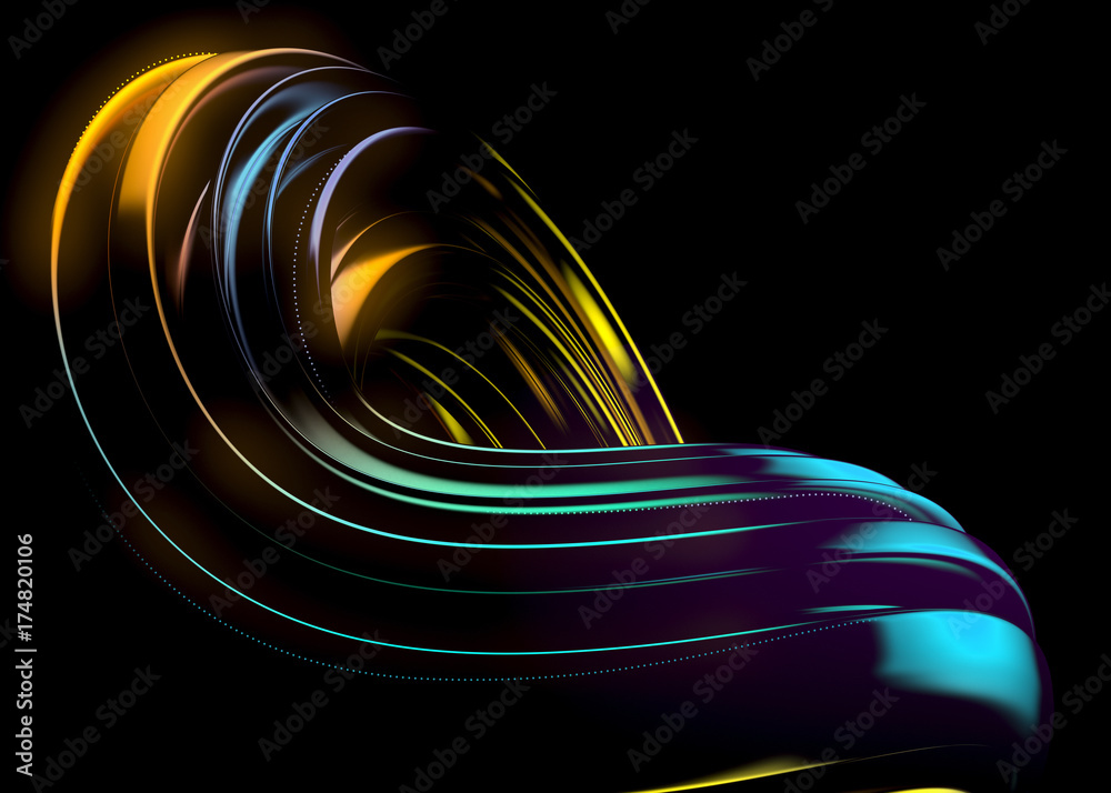 Fotografie Colorful Futuristic Wallpaper