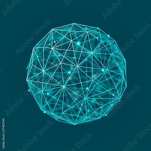 World map point, line, composition, representing the global, network connection,international meaning.