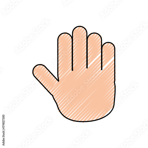 hand  vector illustration