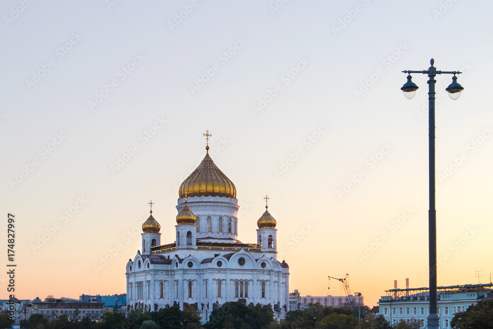 The Cathedral of Christ the Savior in Moscow Russia.