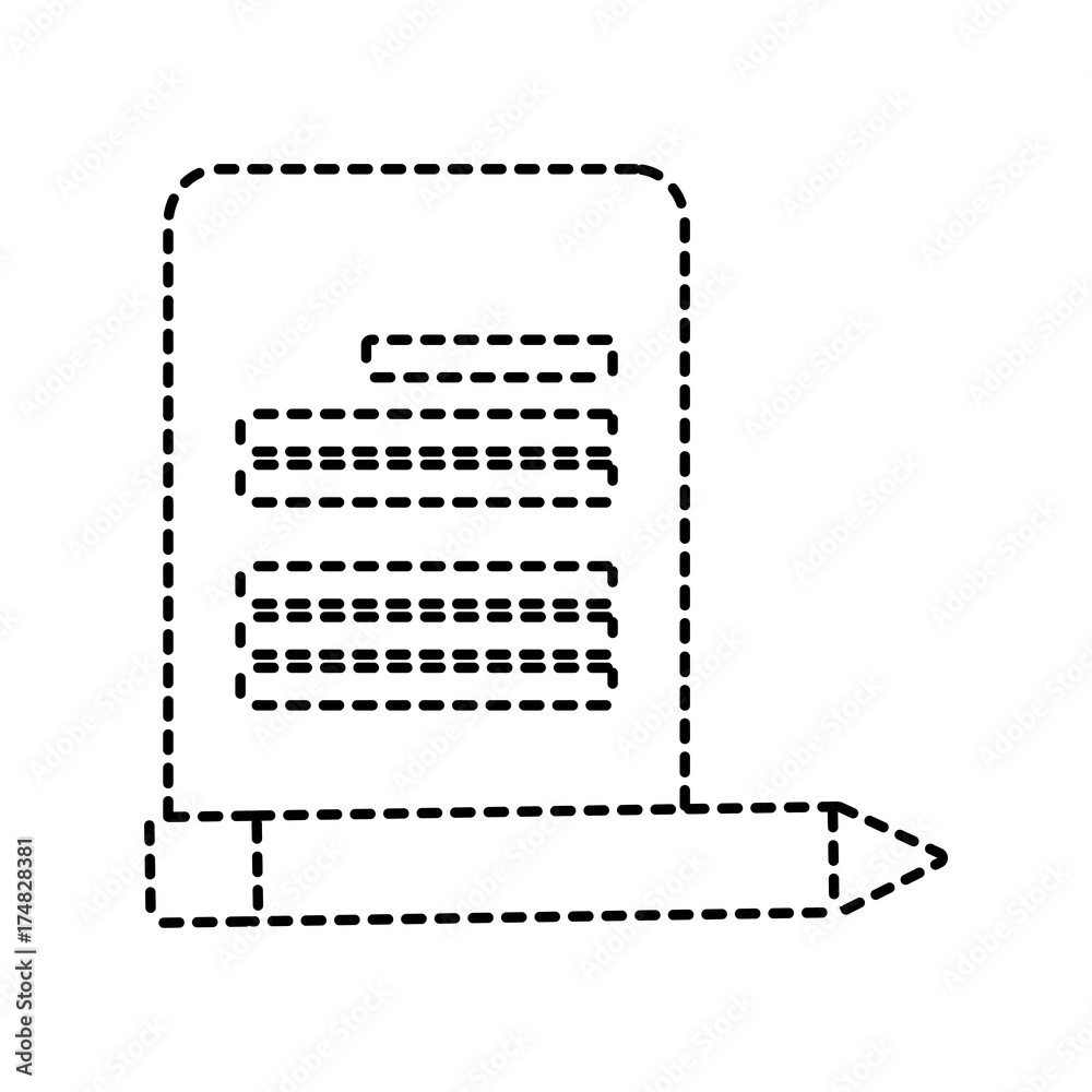 paper page and pencil icon paper page and pencil icon