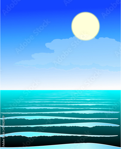 Seascape. Background.  