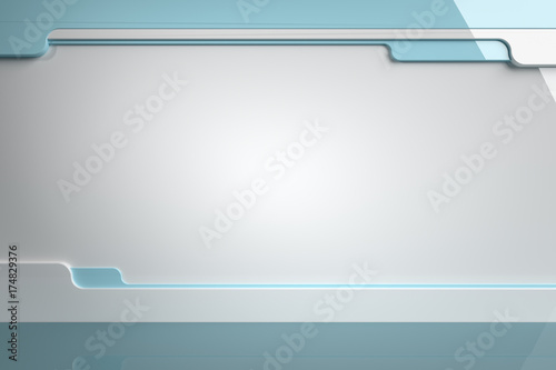 Fototapeta Naklejka Na Ścianę i Meble -  Spaceship wall 3D rendering