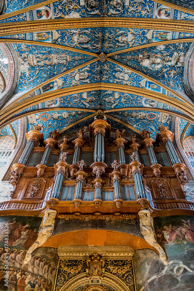 Obraz premium Intérieur de la cathédrale Sainte-Cécile d'Albi