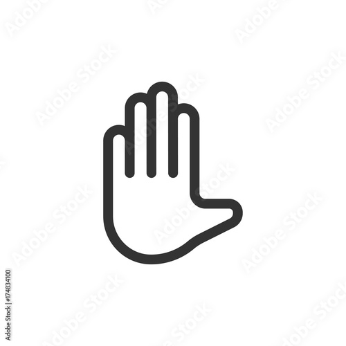 Communication Line - Hand Gesture Icon
