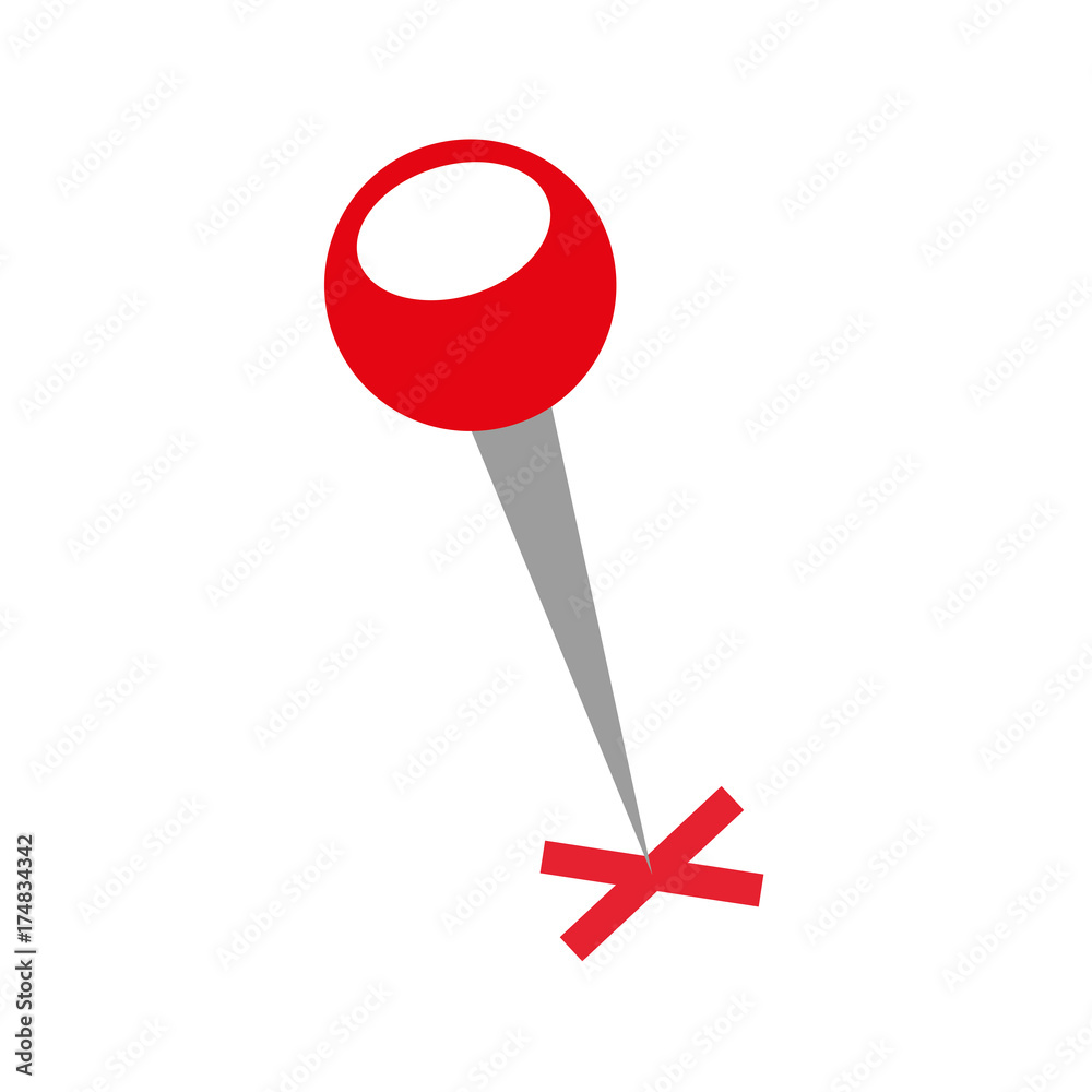map pin with a cross marker shape location vector illustration map pin with a cross marker shape location vector illustration