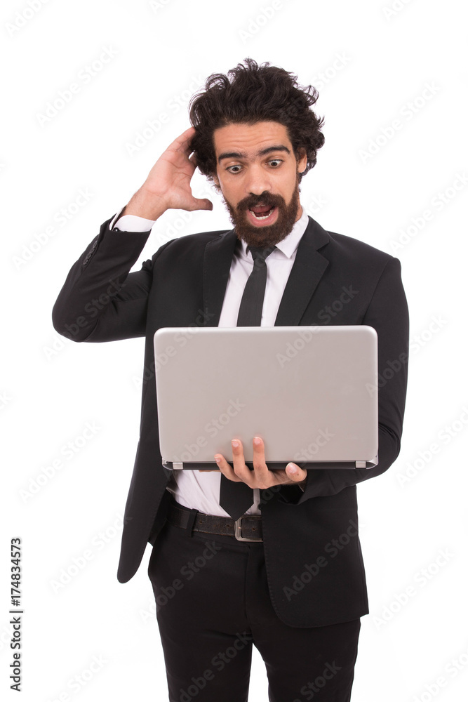 Surprised businessman Surprised businessman