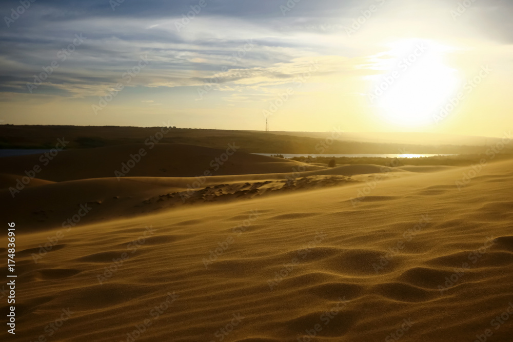 Fototapeta premium Sand mountains in the desert