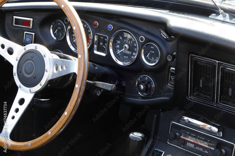 classic car interior