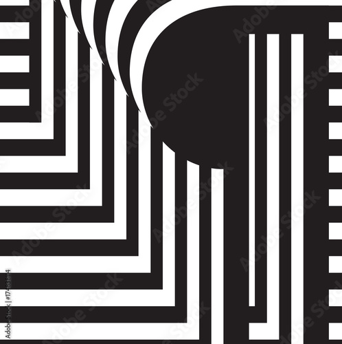 Black and white design template symbol