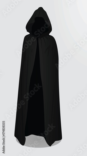 Black mantle. vector illustration
