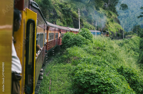 Train to Kandy in Sri