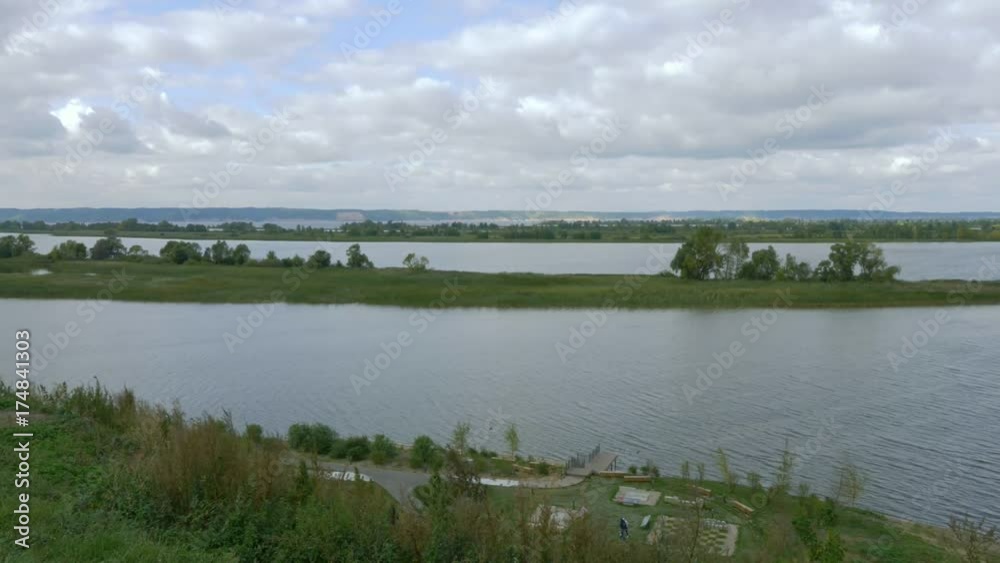 Big huge Russian river - Kama. Russia Tatarstan. Big huge Russian river - Kama. Russia Tatarstan.