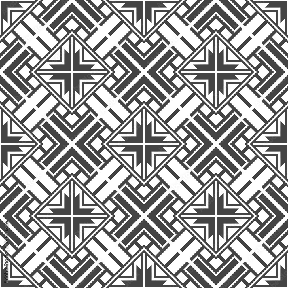 Abstract geometrical seamless pattern. Abstract geometrical seamless pattern.