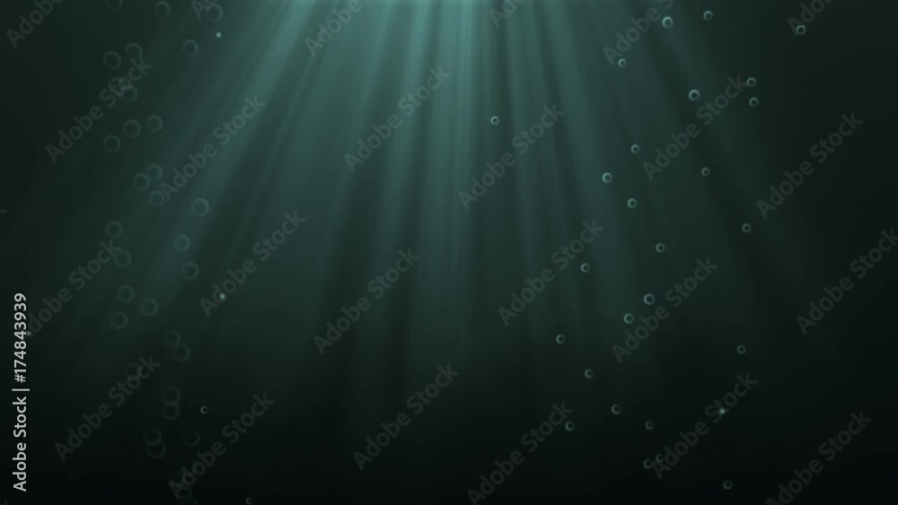 Underwater Background with upward moving Bubbles, 3D Rendering and Looping. It can be useful for different Applications Underwater Background with upward moving Bubbles, 3D Rendering and Looping. It can be useful for different Applications