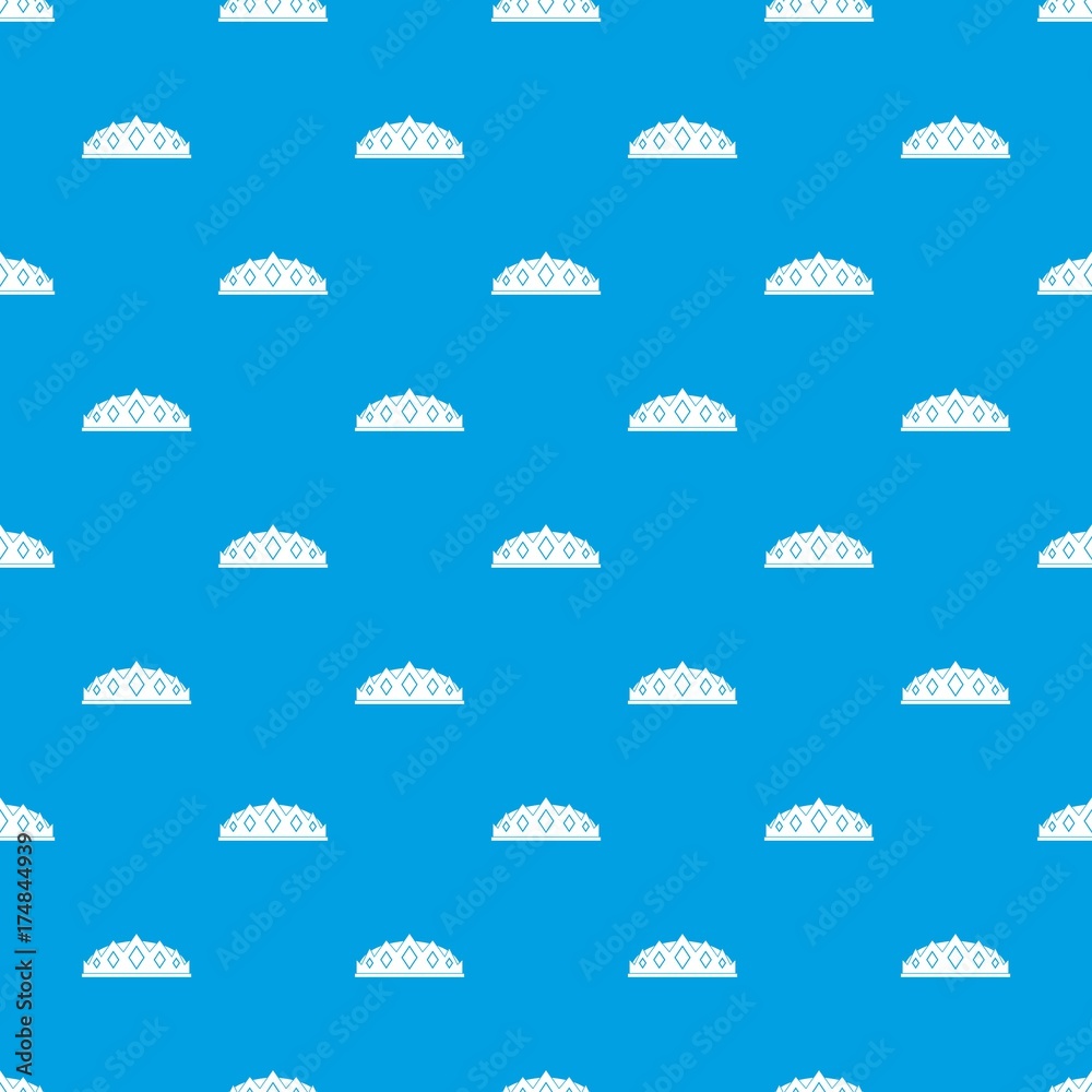 Small crown pattern seamless blue Small crown pattern seamless blue